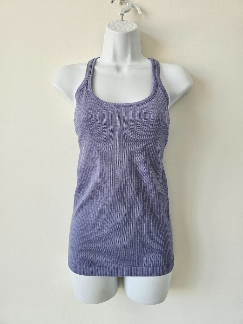 LULULEMON PEPU Peri Purple Ebb To Street Built In Bra Tank Top Size 6